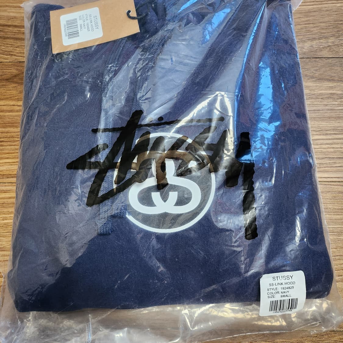 (새상품) 스투시 SS 링크 후드 네이비 상품이미지2