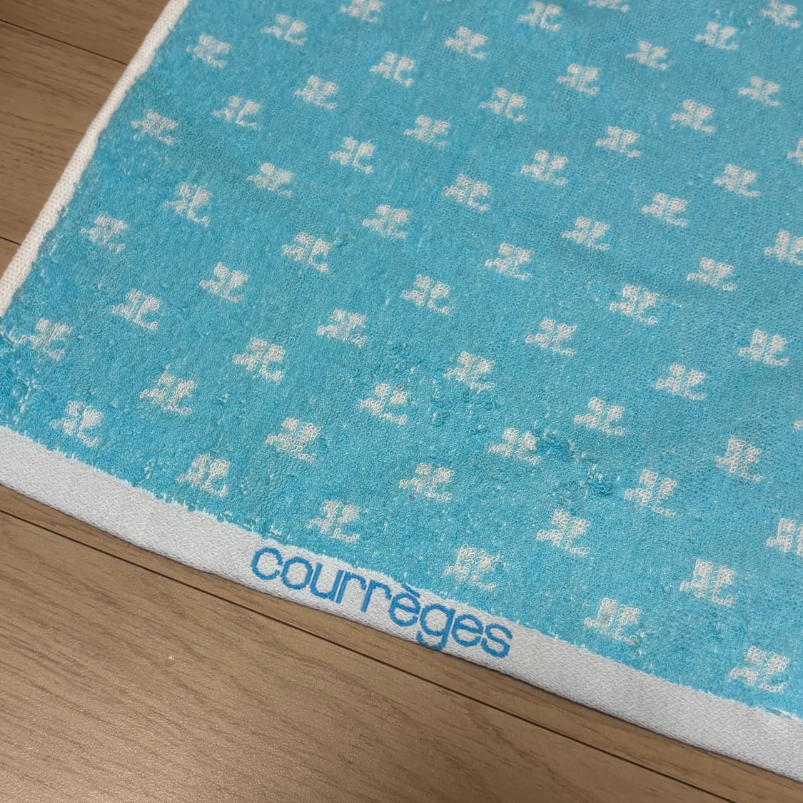 Courrèges 꾸레쥬 손수건 블루 상품이미지2