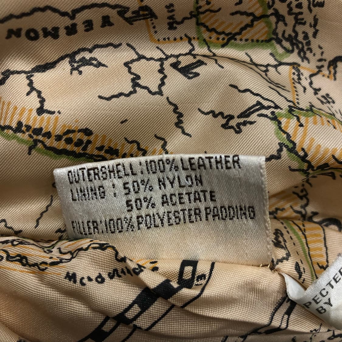 빈티지 리얼레더 브라운 봄버 레더 가죽 자켓 상품이미지8