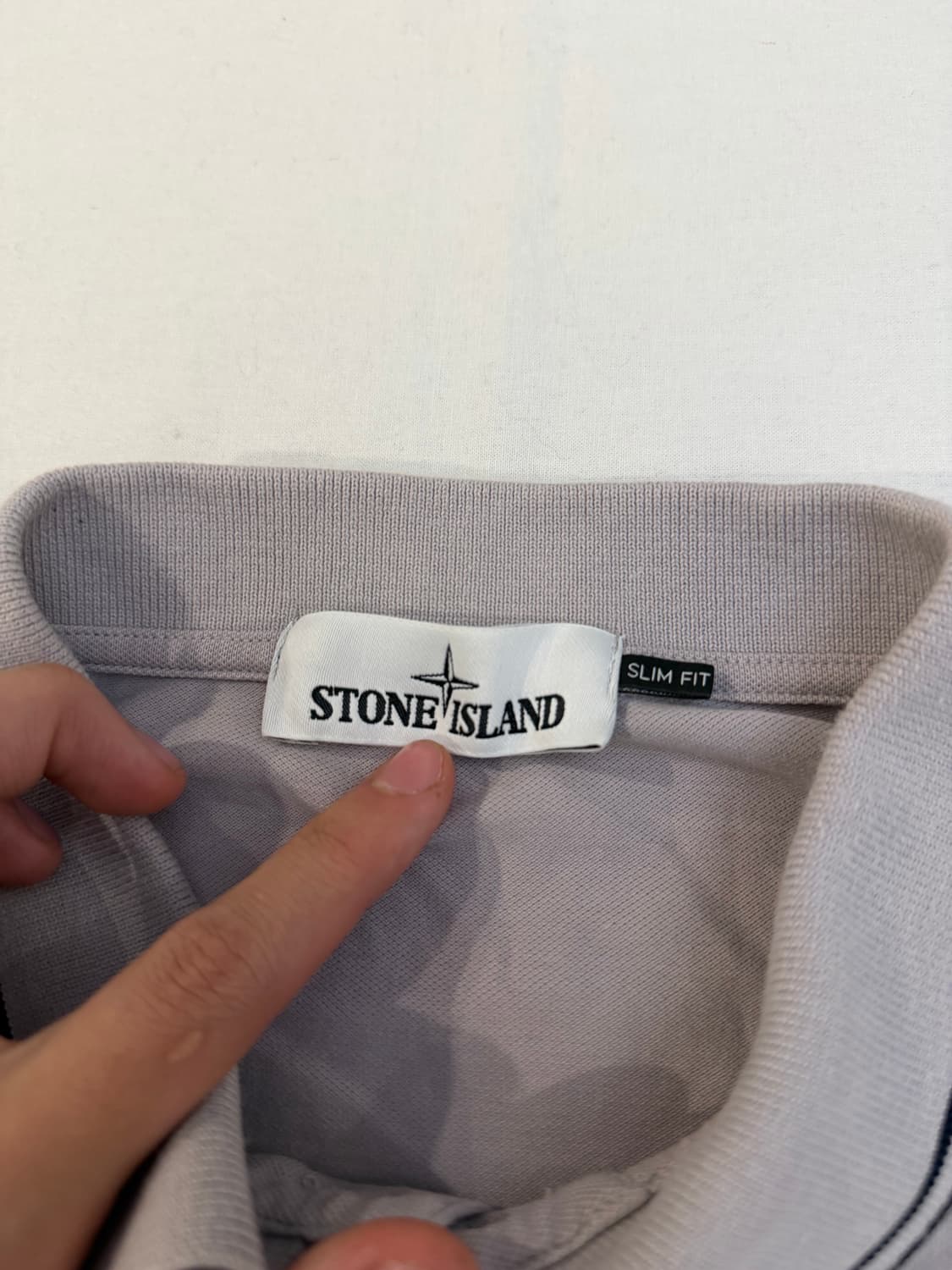 [XXL] 19ss 스톤아일랜드 베이직 로고 카라티 그레이 상품이미지4