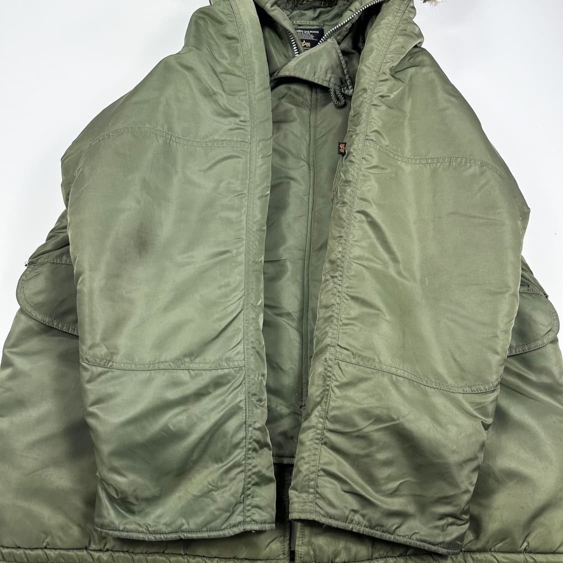 알파인더스트리 N3B 카키 점퍼 자켓 (XL) 상품이미지6