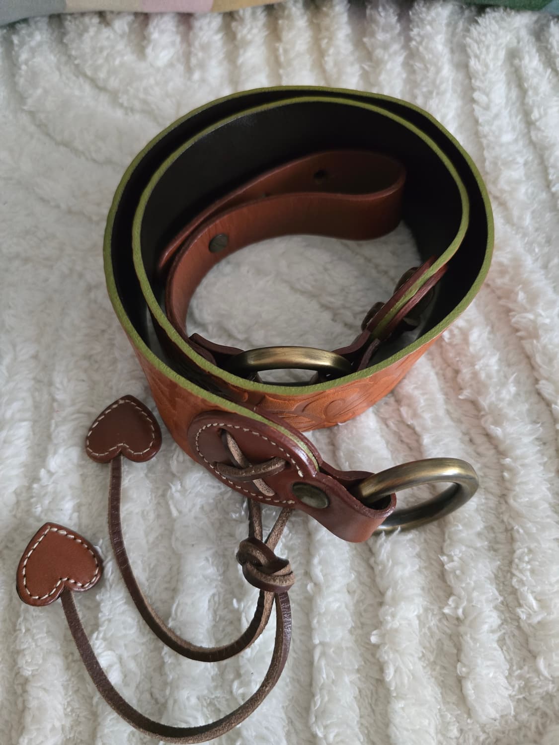 MOSCHINO Cheap and Chic 하트 디테일 레더 벨트 상품이미지8