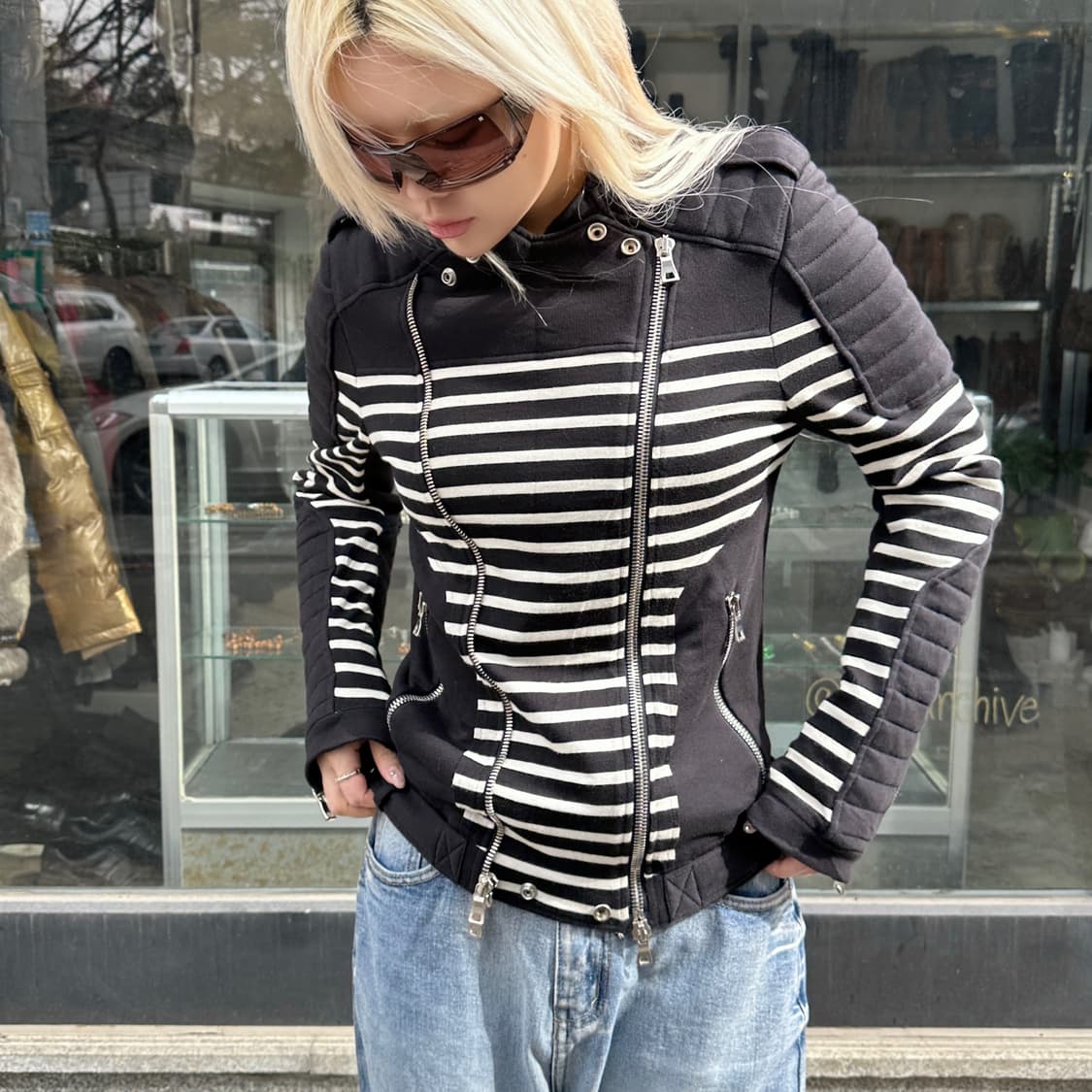 2014 발망 스트라이프 라이더 자켓 상품이미지9