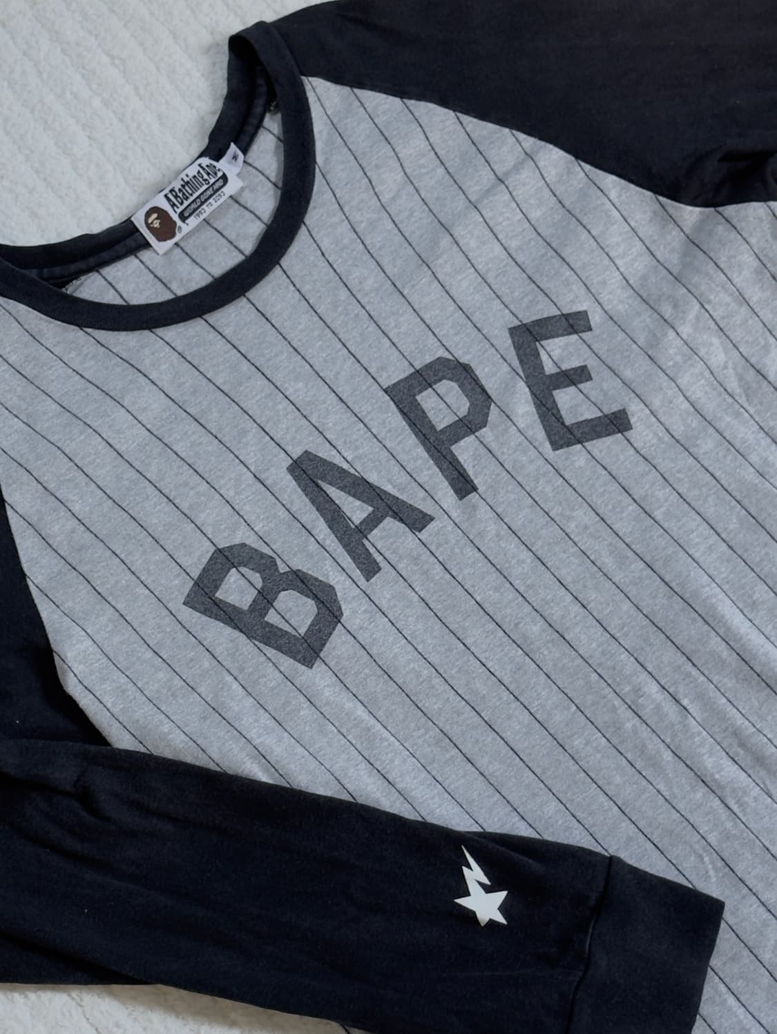 베이프 베이스볼 나그랑 롱슬리브 상품이미지1