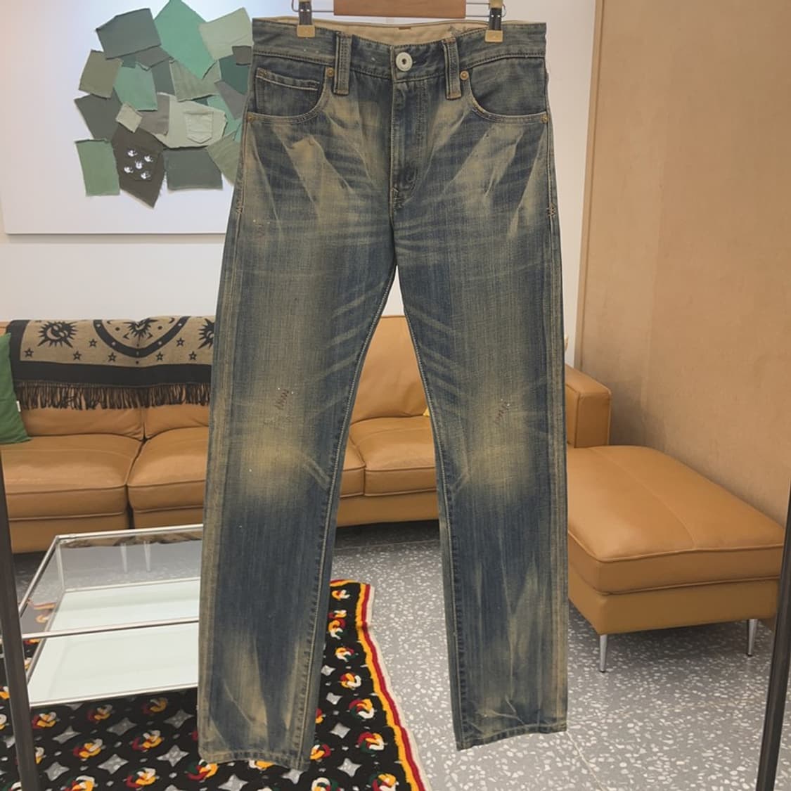 리바이스 505 올드스쿨 슬림 워싱 데님팬츠 28인치 C06507 상품이미지3