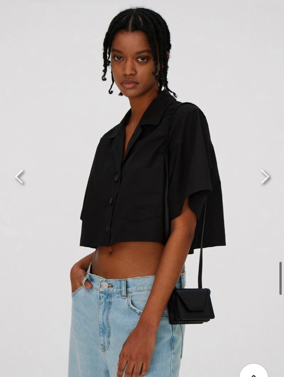 렉토 크롭 셔츠 판매(S 사이즈) 상품이미지4