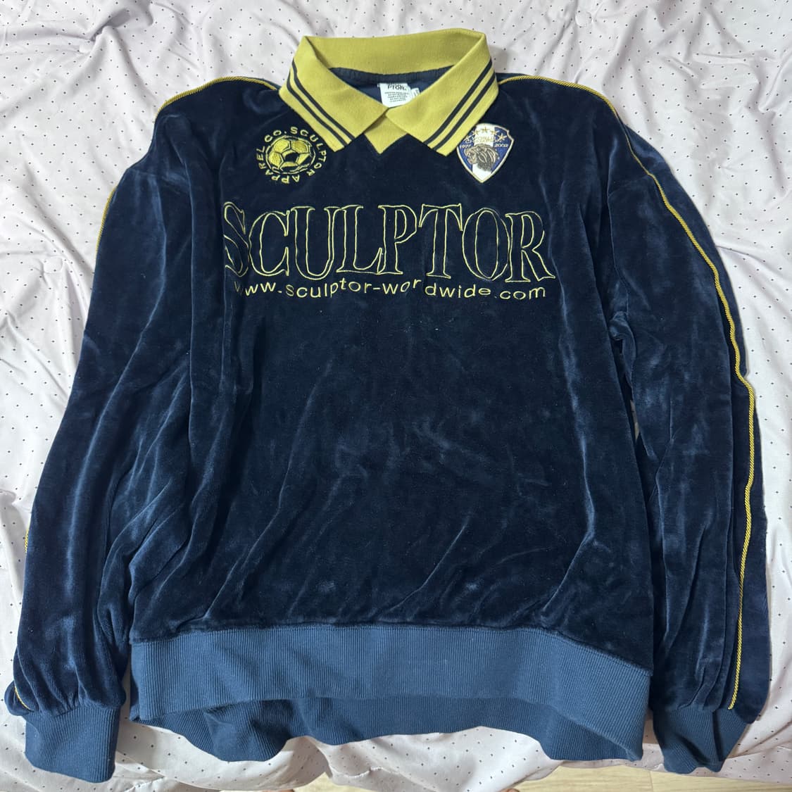 Sculptor Velour Soccer Jersey Deep Navy 상품이미지2