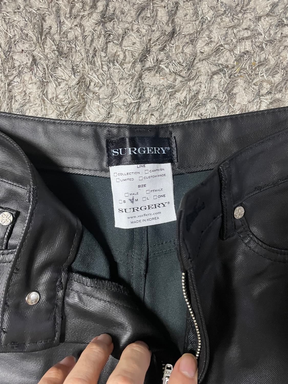 Surgery long length double jeans M 상품이미지4