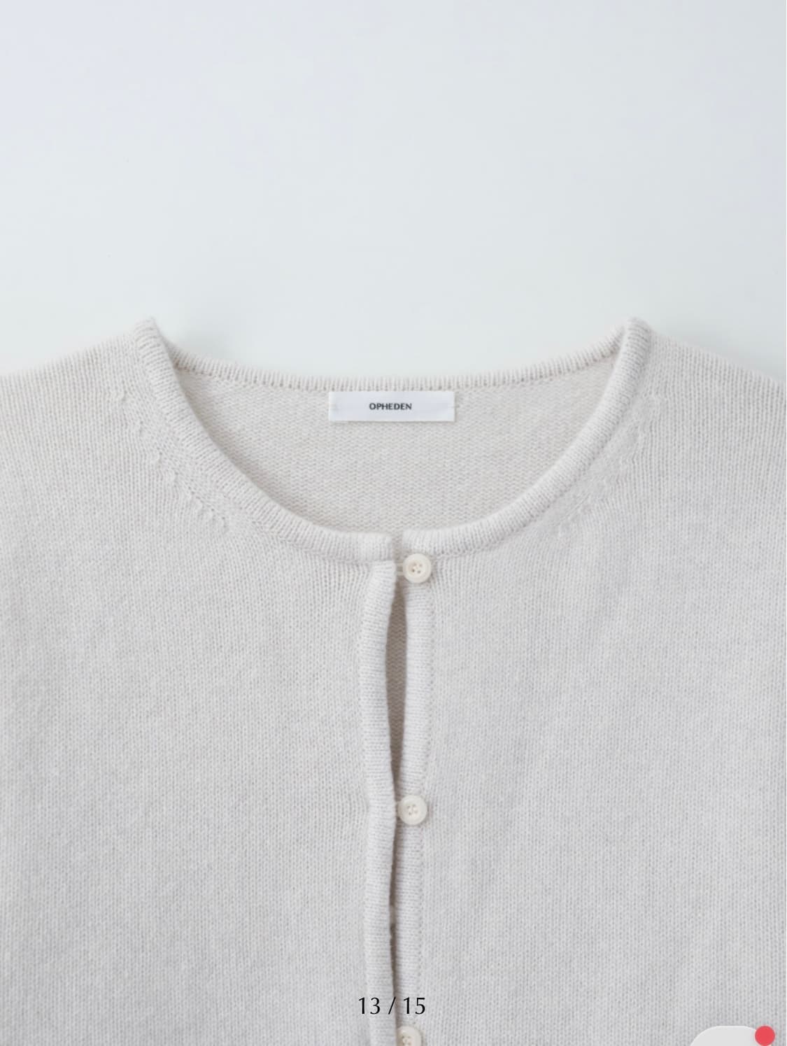 오브헤덴 opheden 울 크루넥 가디건 상품이미지2