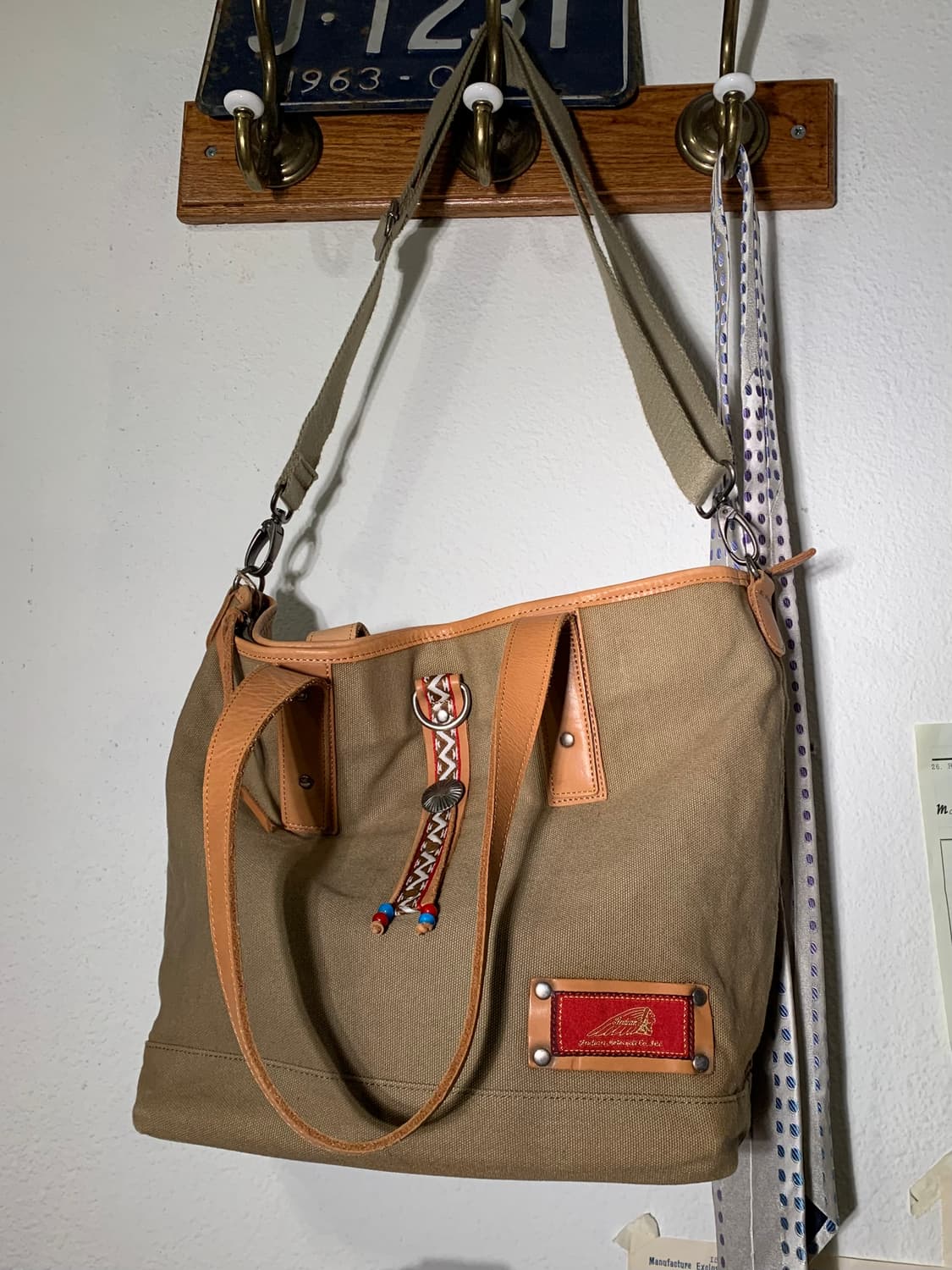 인디언 모터사이클 콘초 비즈 숄더백 상품이미지2