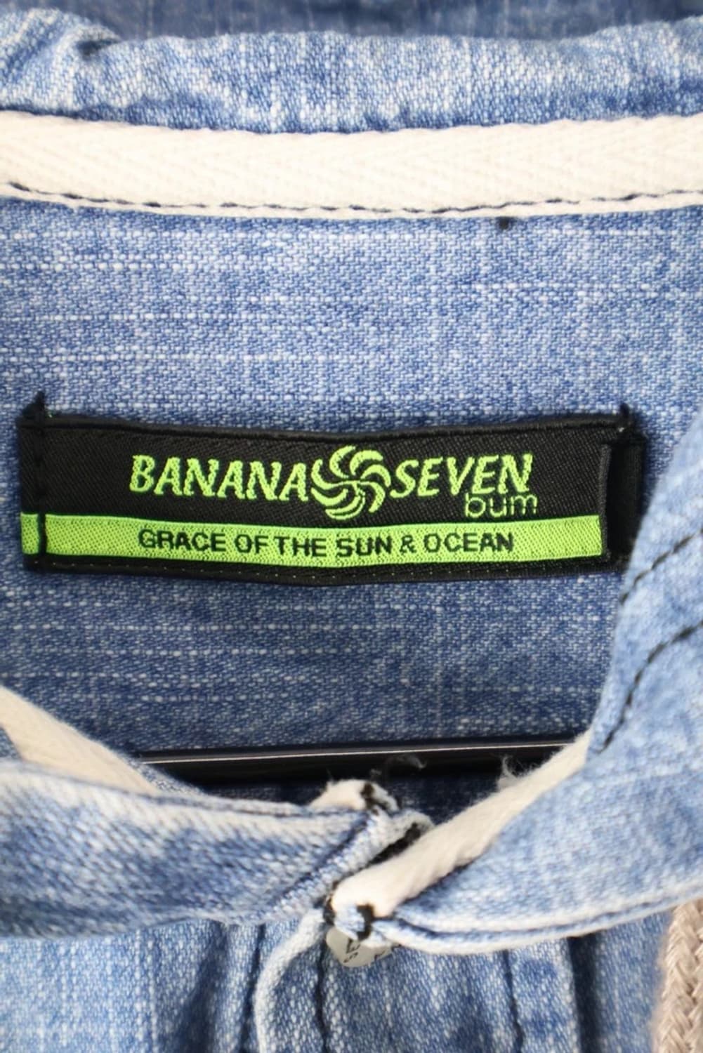 Banana Seven Graphic Denim Hood Shirt 상품이미지7