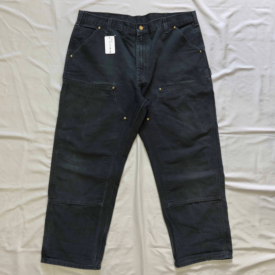 칼하트 더블니 워크팬츠 B01 BLK 40X30 상품이미지1