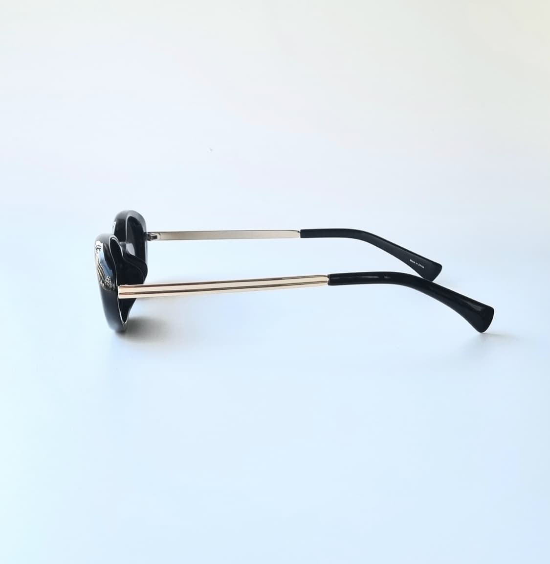 레트로 긱시크 오벌 블랙Y2K 선글라스 상품이미지4