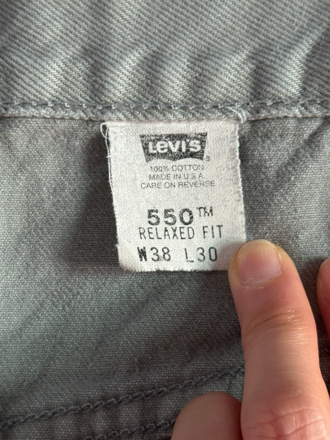 [38]90's 리바이스 550 Made In USA 컷오프 데님 쇼츠 상품이미지3