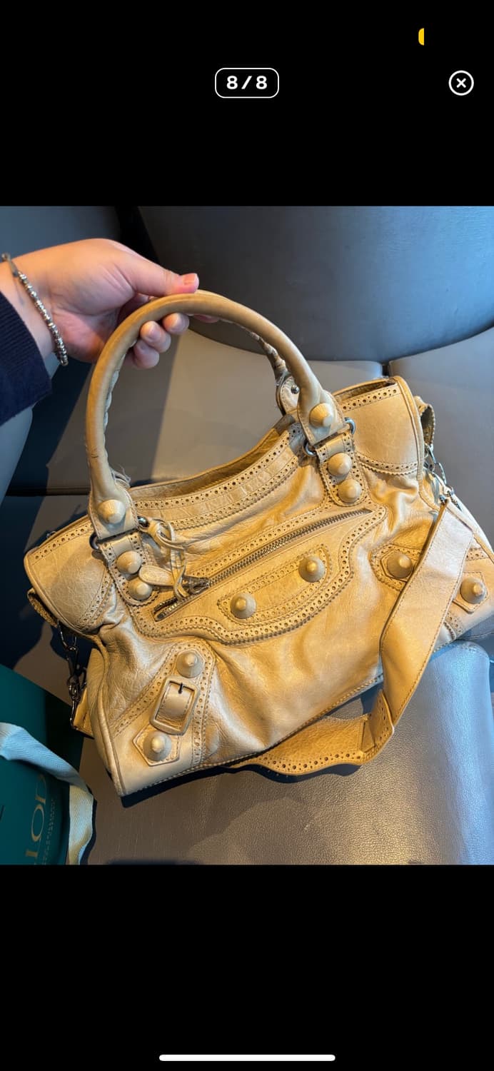 발렌시아가 모터백 시티백 베이지 상품이미지8