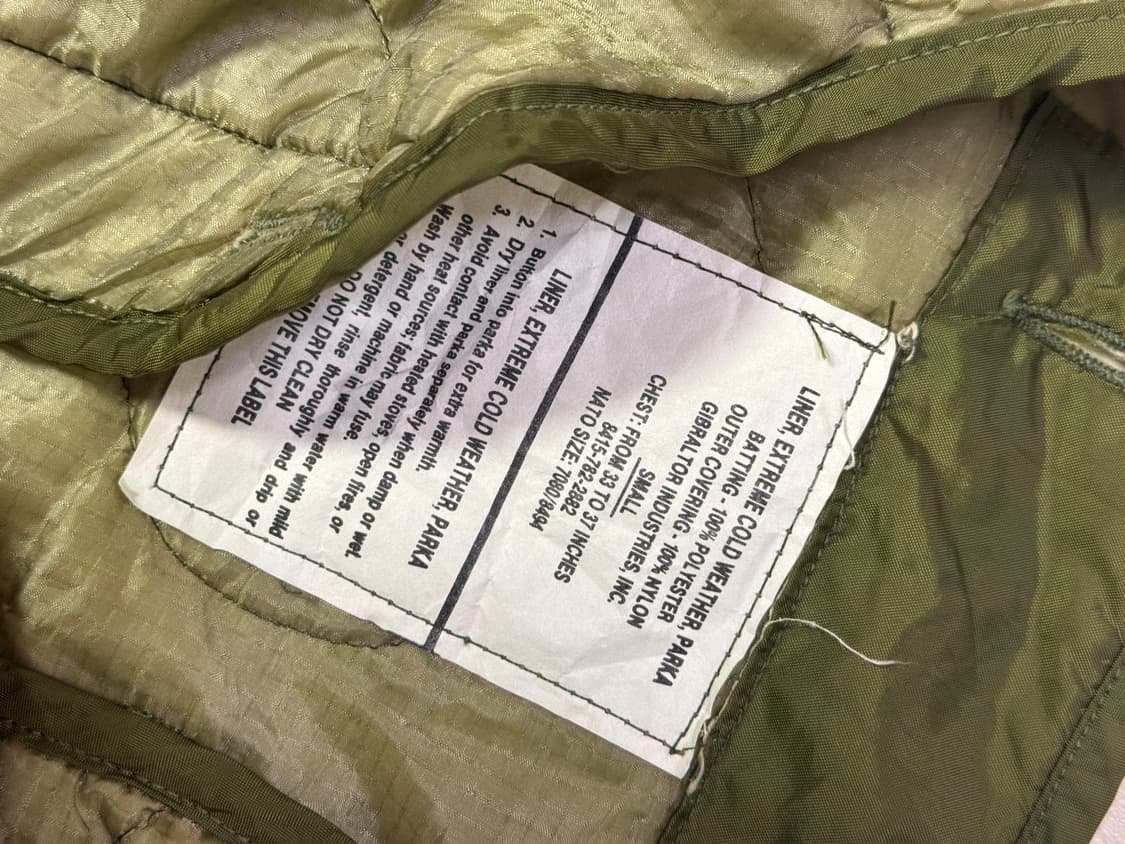 1970 미군 오리지널 M65 개파카 (내피 포함) 상품이미지4