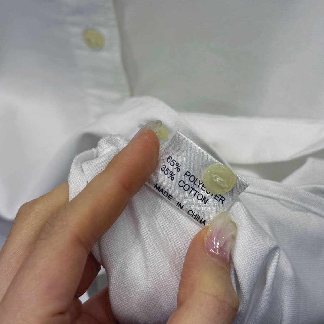 버버리 런던 반팔 셔츠 자수 로고 포인트 디테일 슬림핏 화이트 상품이미지8