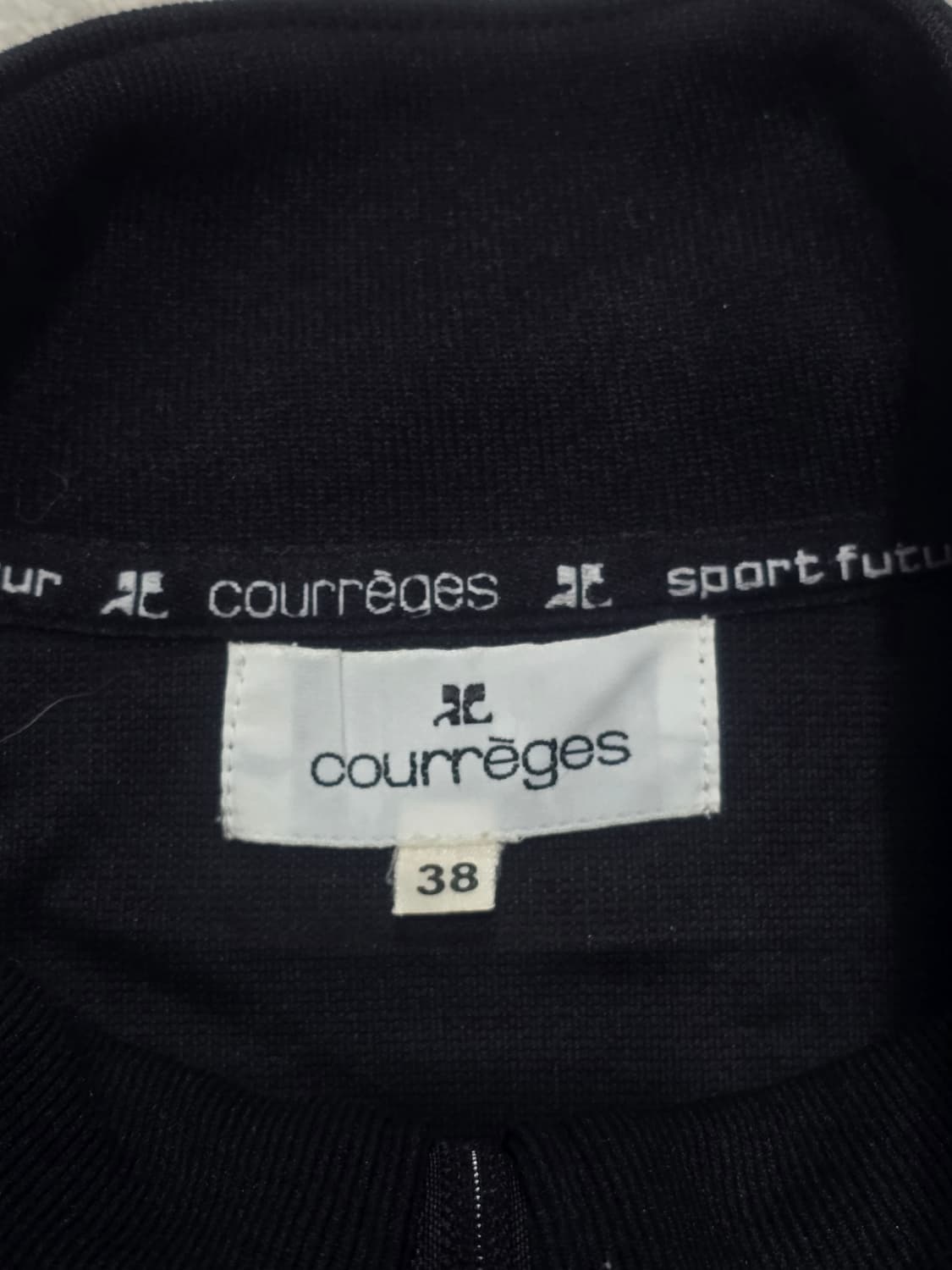 Courreges 꾸레쥬 블랙 집업 자켓 38 상품이미지5