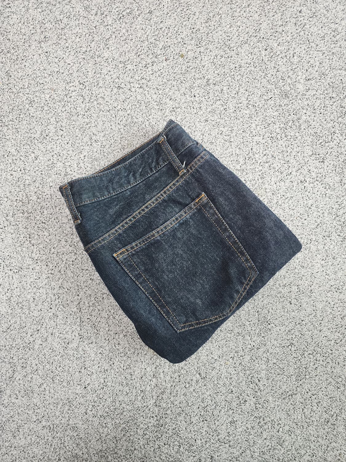 [XL] 유니폼 브릿지 와이드 데님 팬츠 상품이미지5