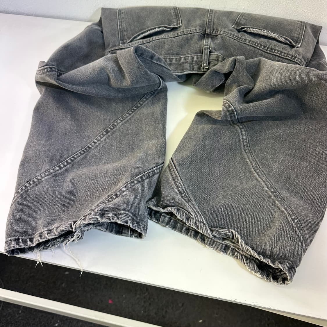 M 세인트마틴 그레이 빈티지워시드 세미와이드핏 데님팬츠 상품이미지3