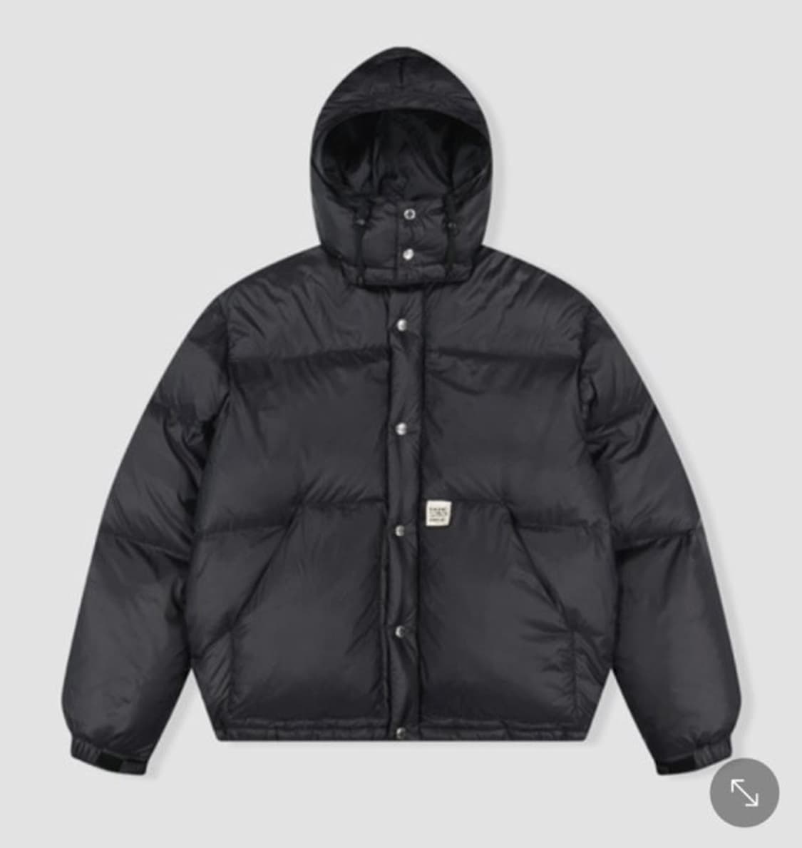 예스아이씨 후드다운 패딩 블랙s 상품이미지1