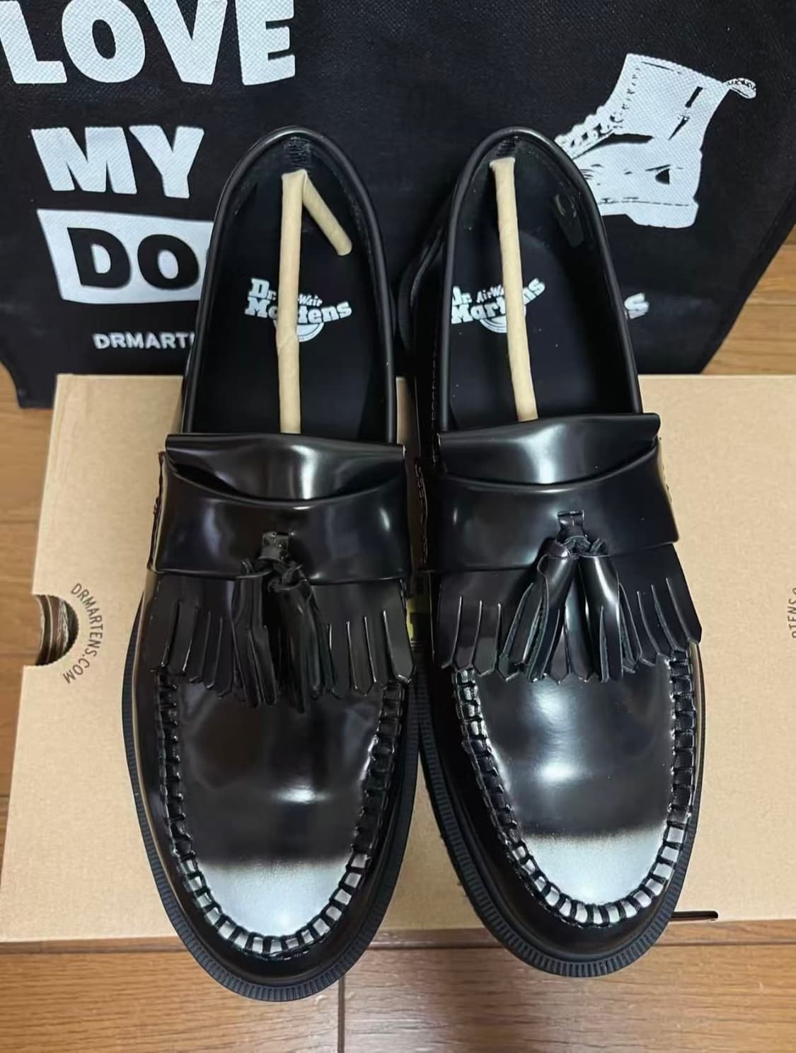 닥터마틴 아드리안 아카디아 레더 로퍼 체리 레드 상품이미지2