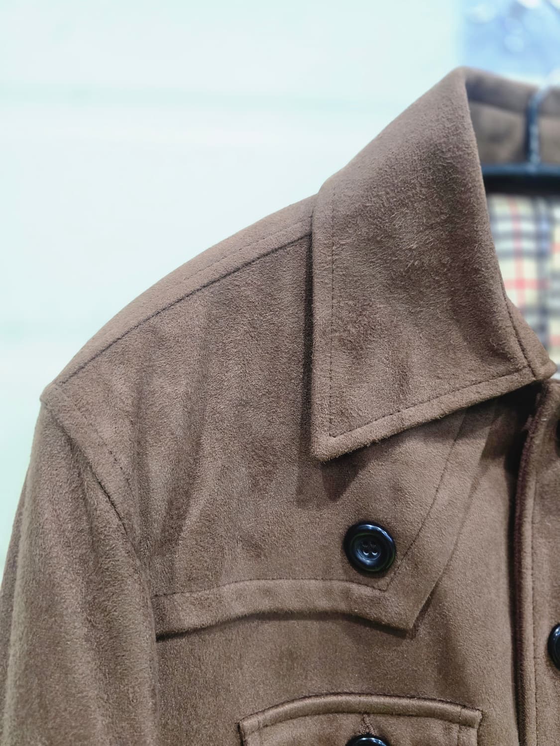 스웨이드 벨티드 자켓 브라운 상품이미지10