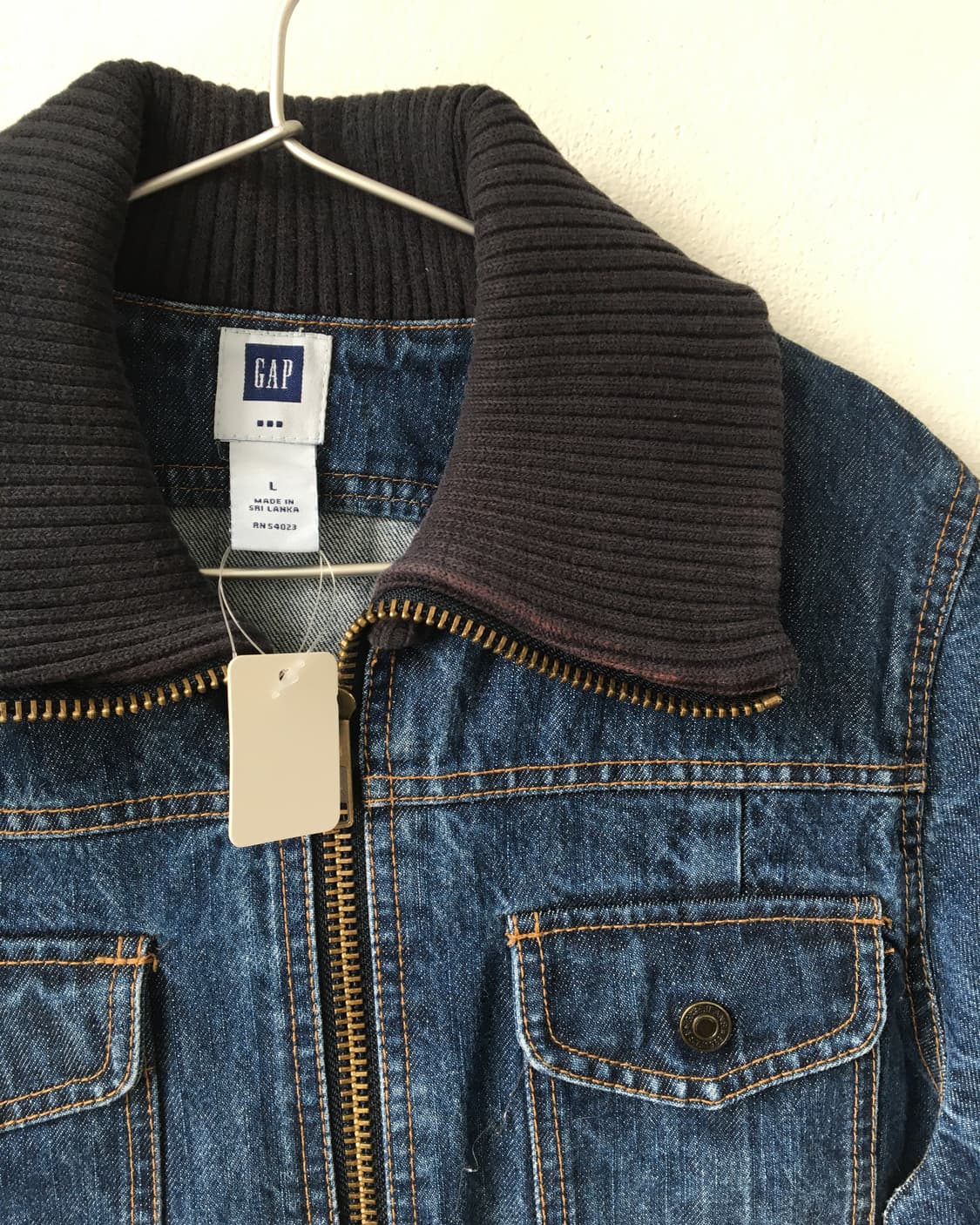 Gap Ribbed layered denim bomber jacket 상품이미지4