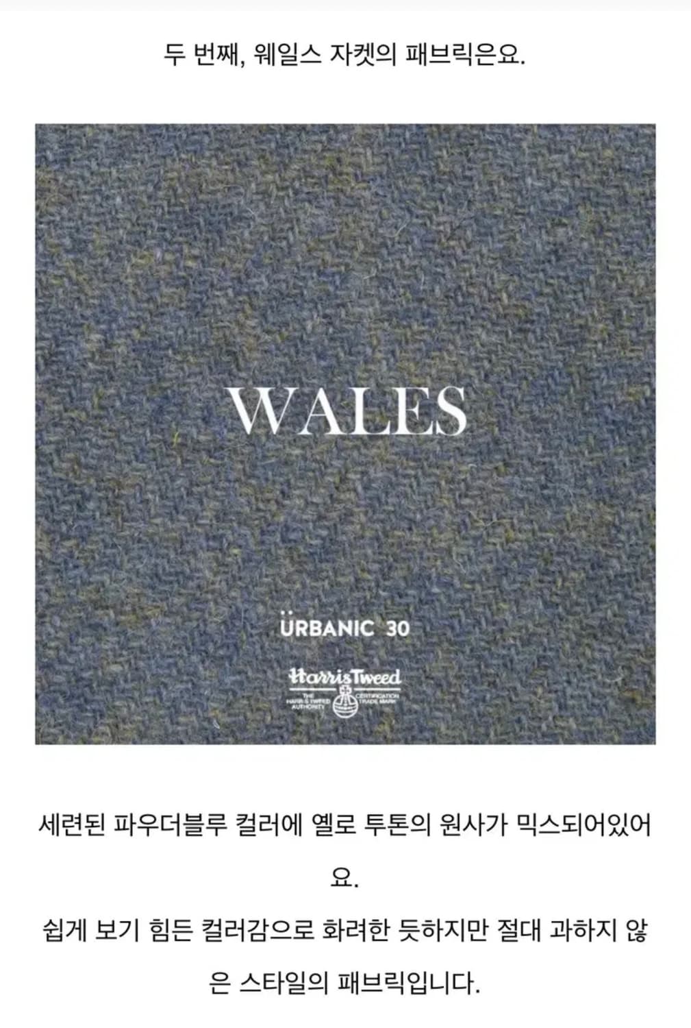 urbanic 30/ 얼바닉 30/얼바닉 자켓 /해리스트위드 자켓/울자켓 상품이미지8