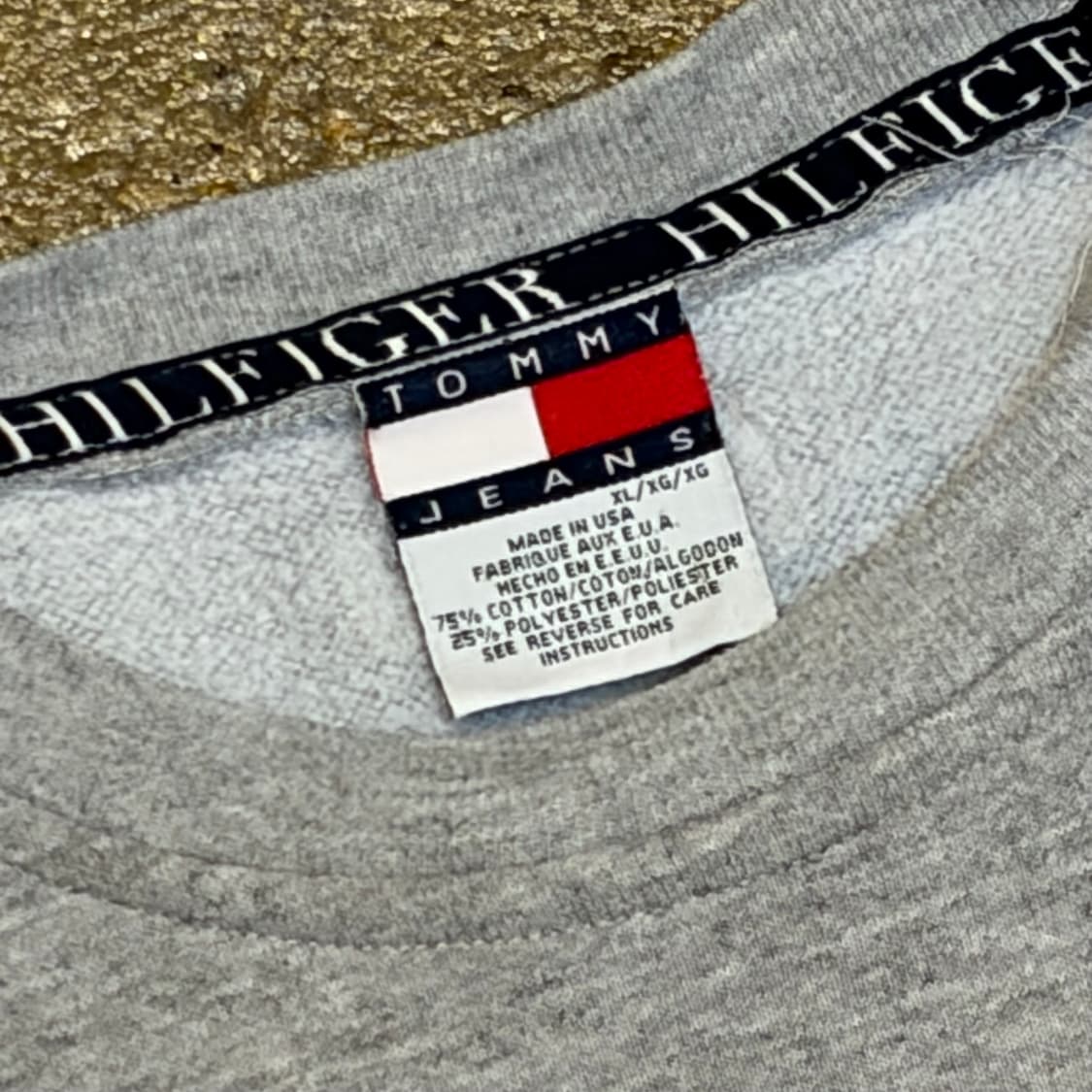 90s Made in USA 미국 빈티지 타미힐피거 타미진 맨투맨 상품이미지6