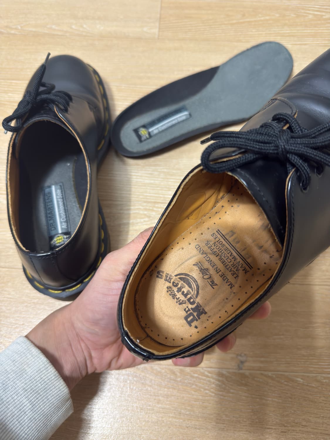 닥터마틴 1461 스모스 블랙 ( made in england) 상품이미지5