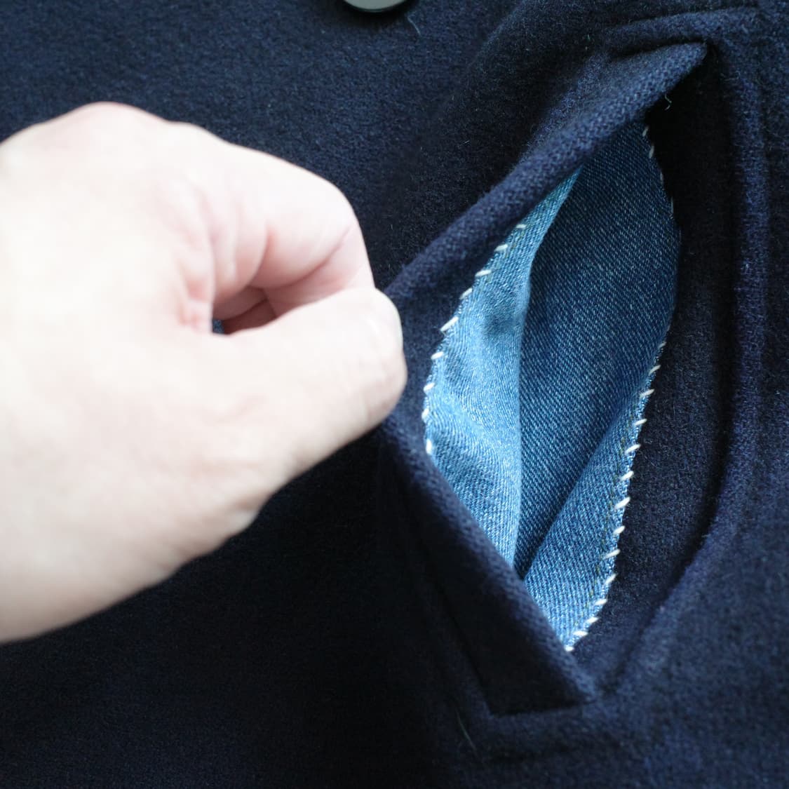 90s 올드 갭 더블 블래스트 대전형 피코트 상품이미지5