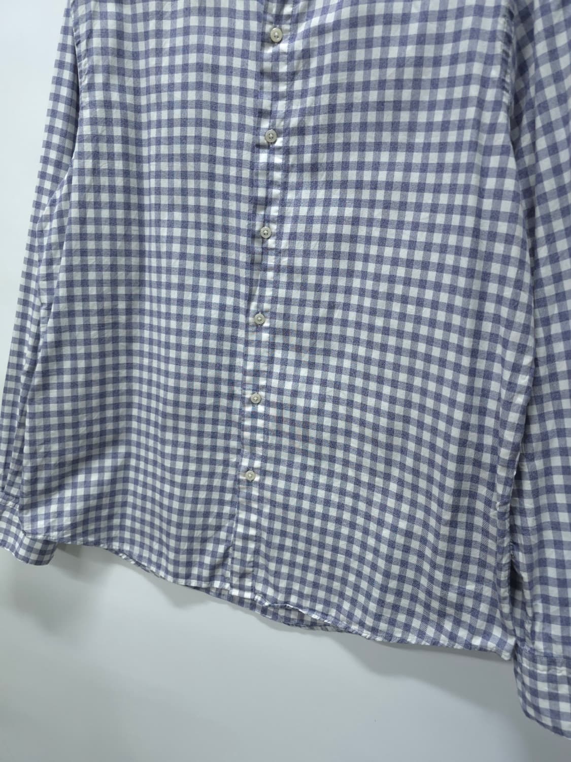 (빅사이즈)마시모두띠 이탈리안 패브릭 체크 봄가을 셔츠 (110~115) 상품이미지4