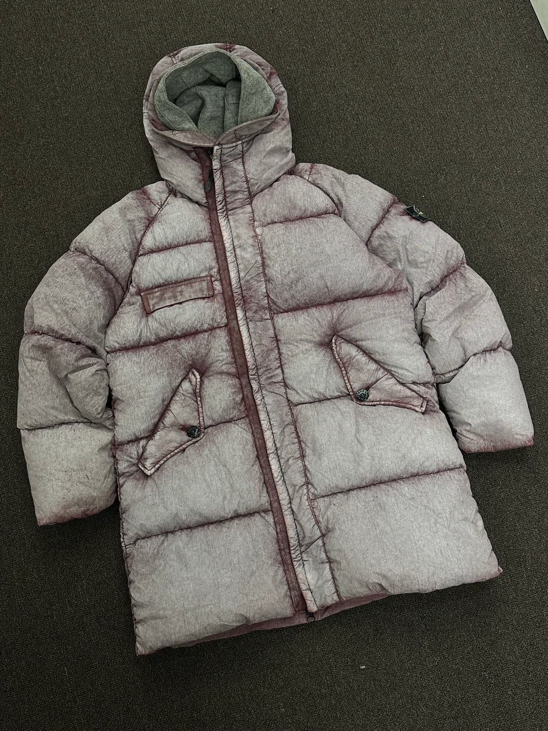 95)스톤 아일랜드 빈티지 텔라 나일론 덕다운 더스트 컬러 패딩 상품이미지2