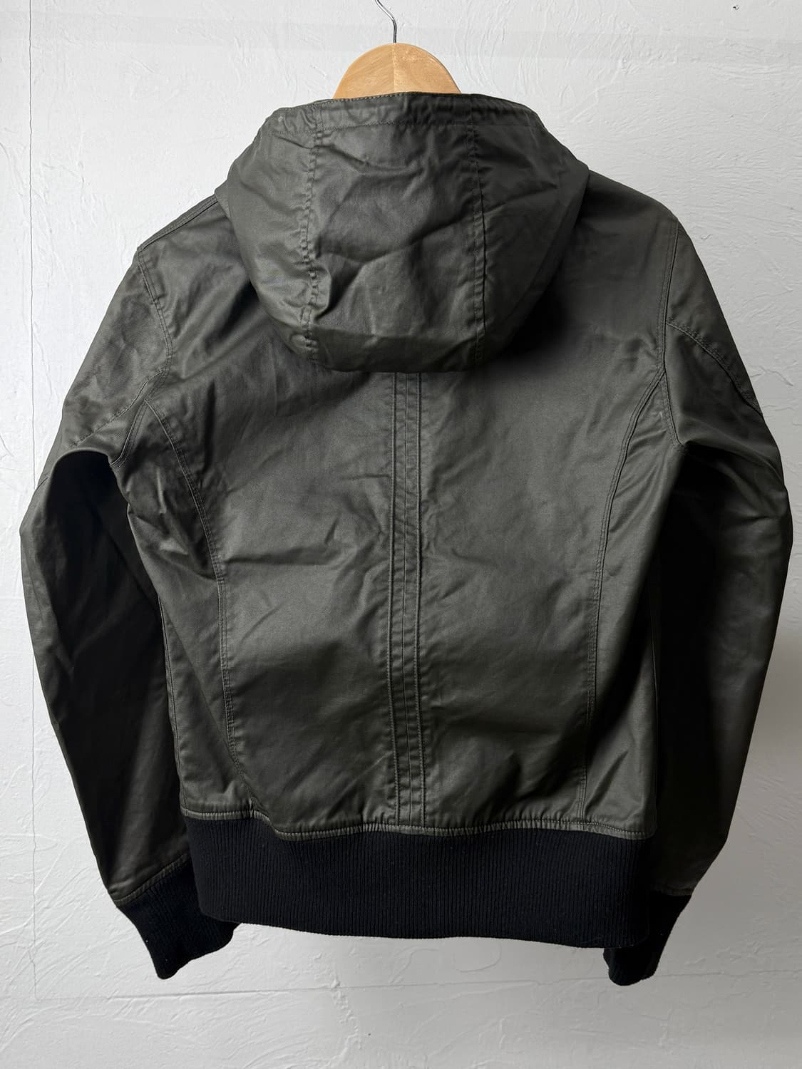 Coated Cloth 코팅 후드 자켓 상품이미지6