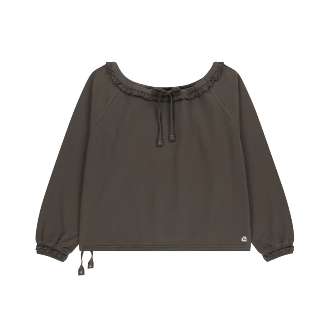 [2] 코이세이오 드로스트링 롱슬리브 차콜 DRAWSTRING 드로우 상품이미지1