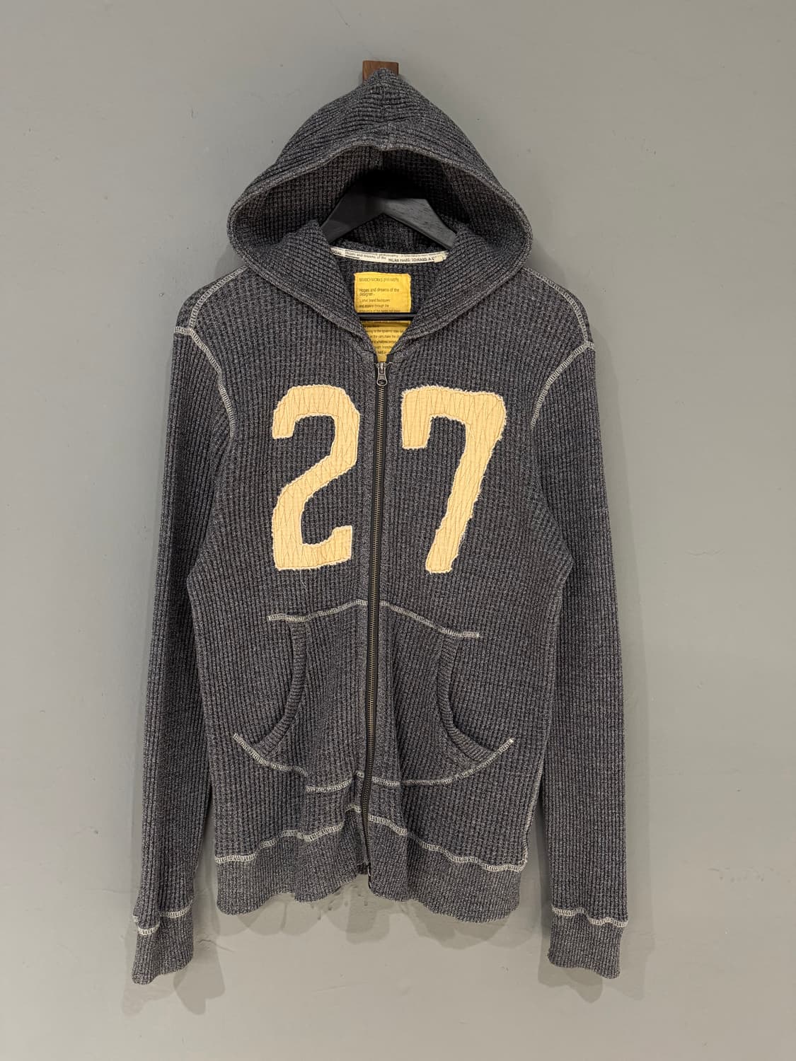 Branchworks number patch hood zip-up 상품이미지5