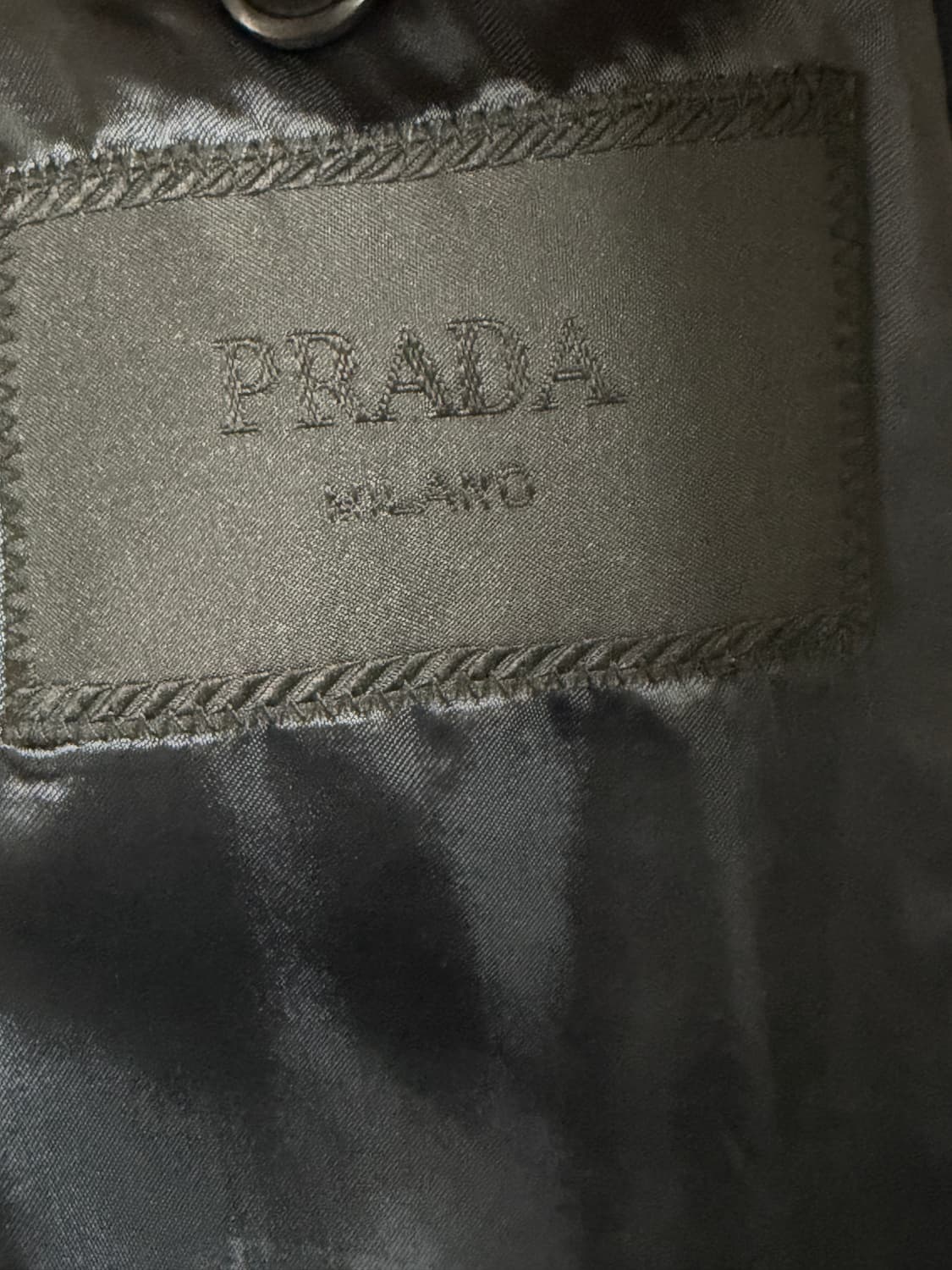 정품 프라다 25fw  울 싱글브레스티드 롱코트 상품이미지5