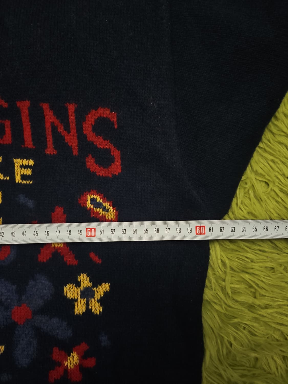 빅웨이브 자수 니트 XL 상품이미지8