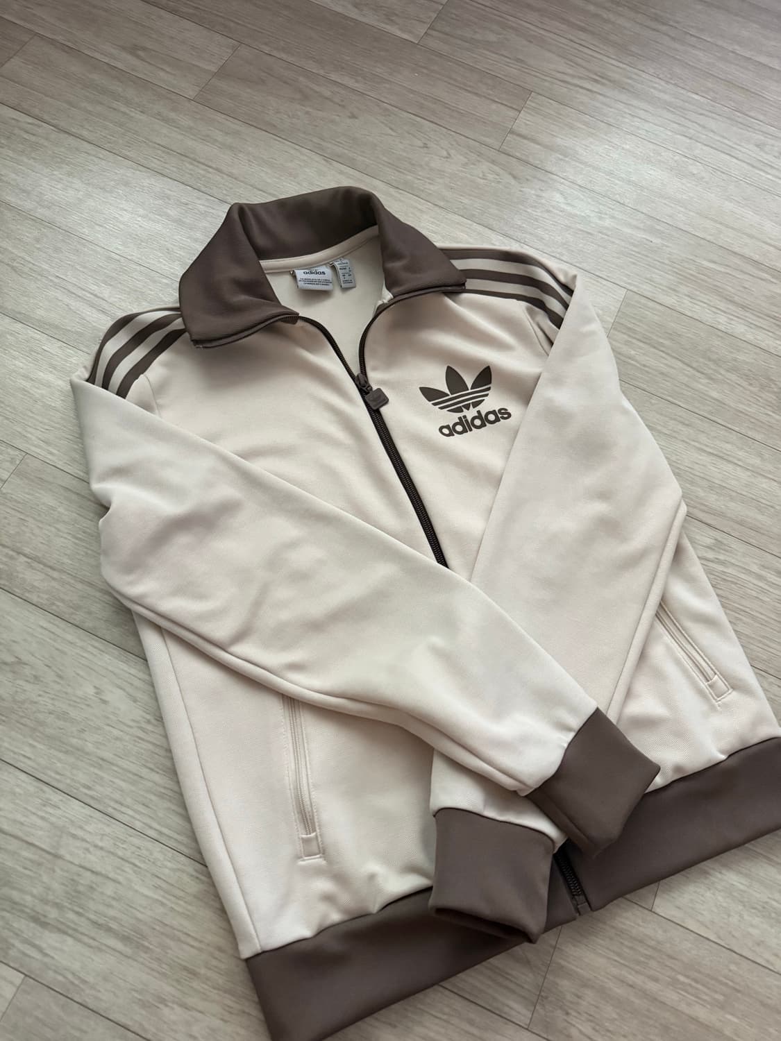 아디다스 베켄바우어 트랙탑 - 원더화이트:트레이스브라운 s 상품이미지2