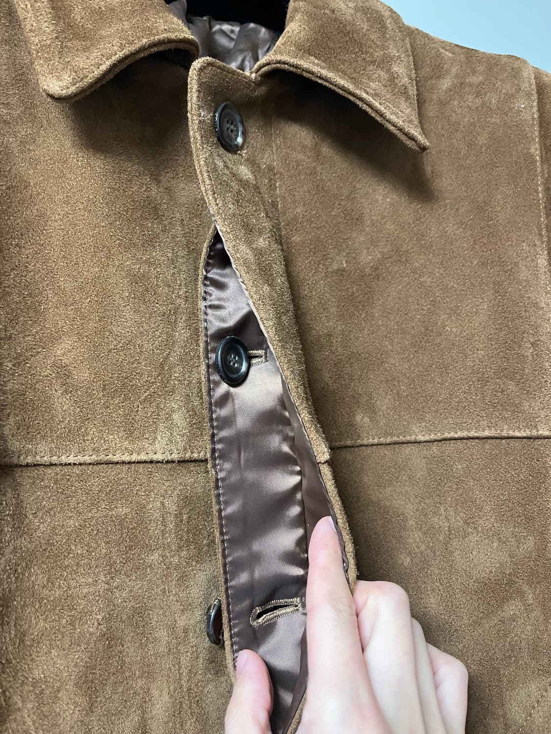 Youth Leather Car Coat _ M size ( Camel) 상품이미지8