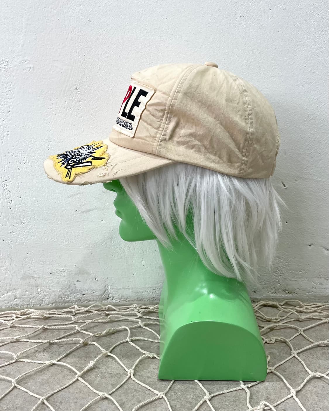 Bang Sample Beige Distressed Cap 상품이미지3