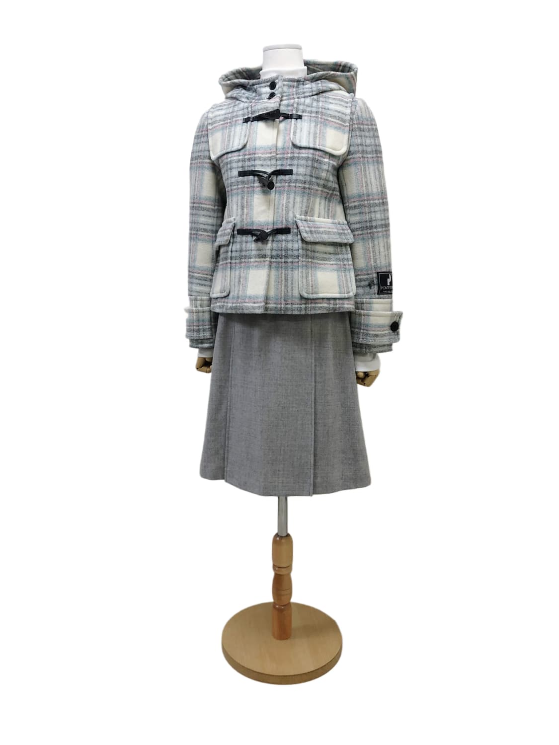 CROLLA 크롤라 체크 더플코트 상품이미지2