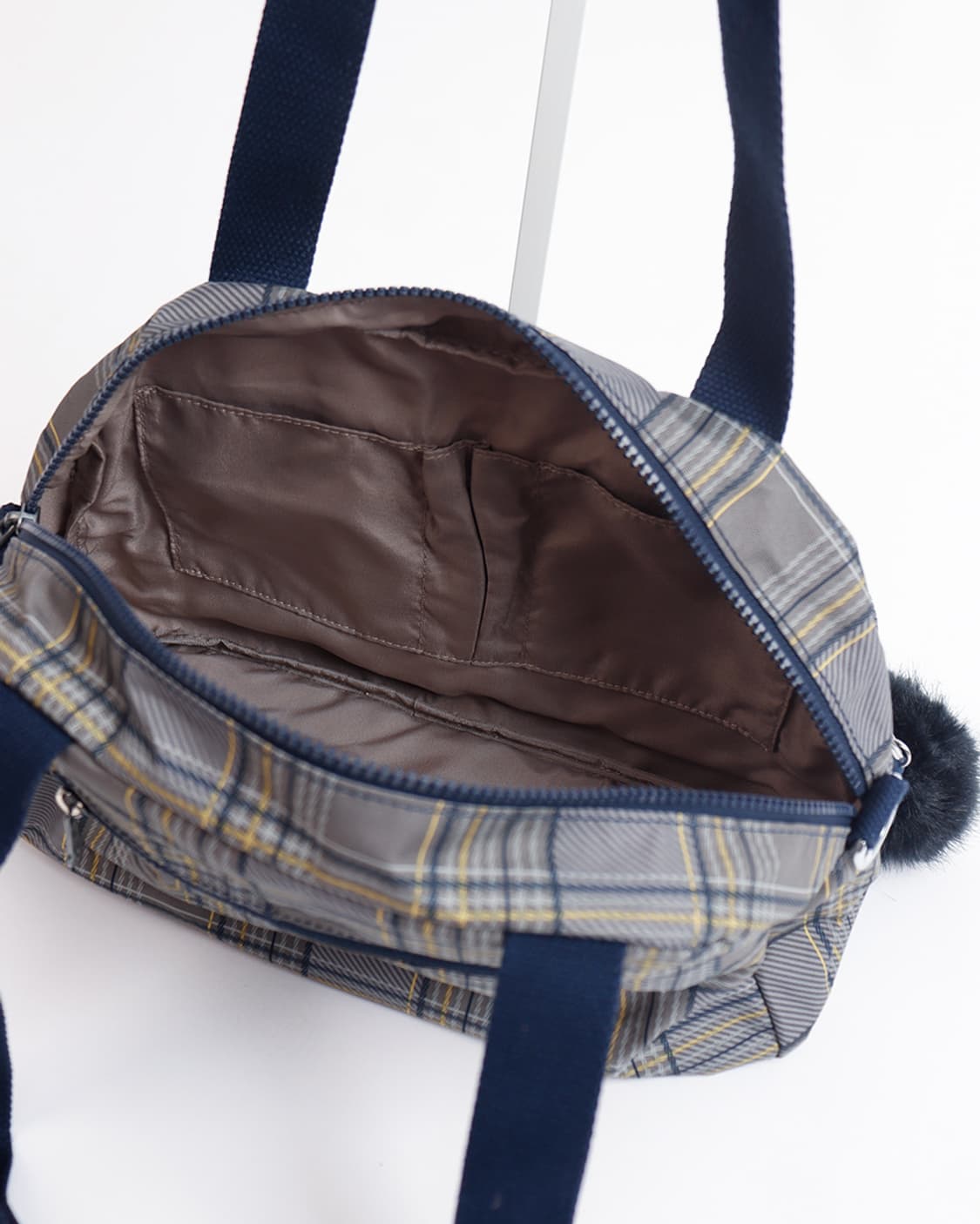 [Kipling] 체크패턴 멀티 포켓 나일론 토트백 상품이미지8