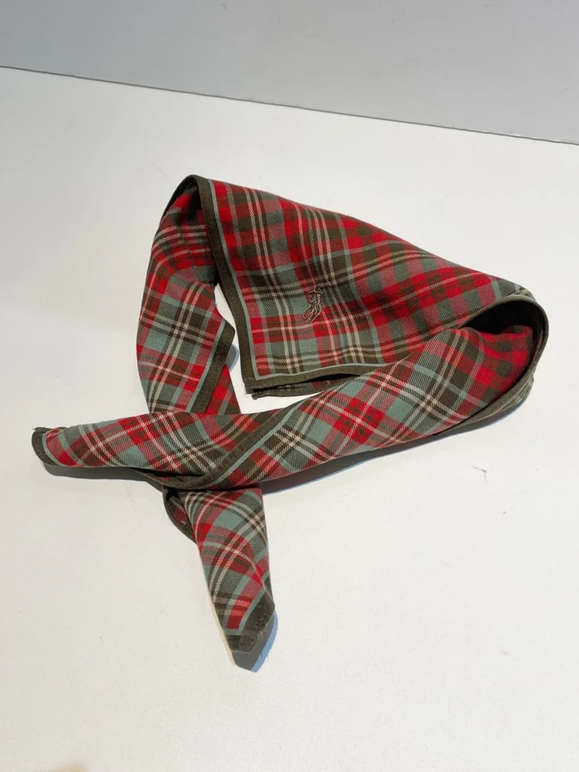 폴로 랄프로렌 00s 재팬 체크 쁘띠 손수건 A1348 상품이미지1