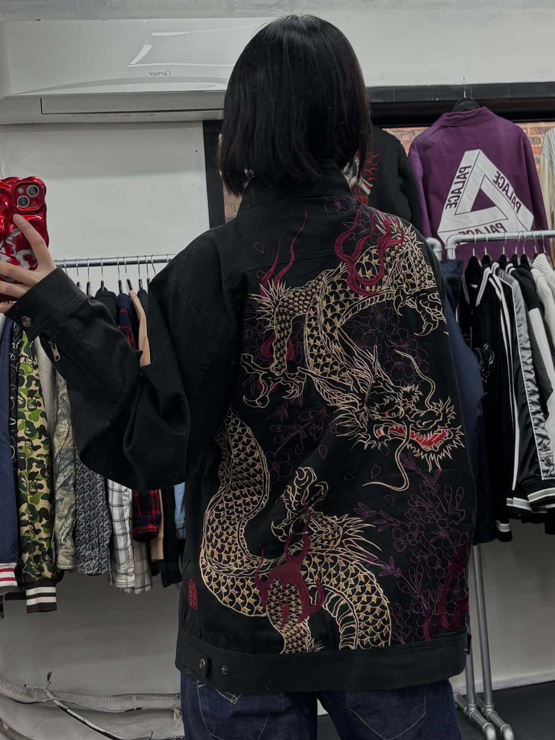 카라쿠리 타마시 오리엔탈 하이넥 코튼 자켓 상품이미지1