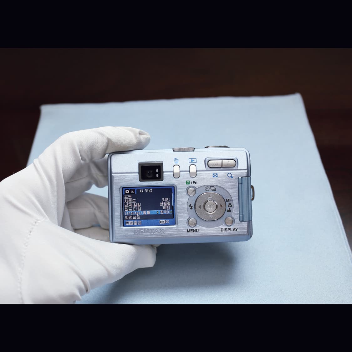 레어<민트급><키키디카> 펜탁스 옵티오 S40 블루 빈티지 디카 상품이미지7