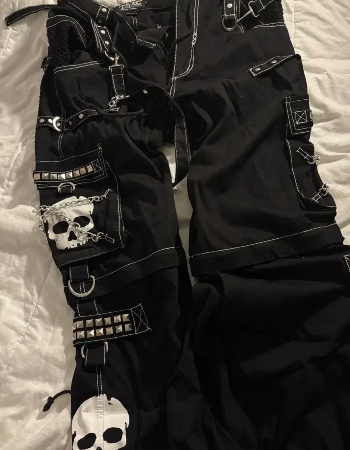 트립 Tripp nyc 슈퍼스컬 다크스트릿 체인 팬츠 L 고스펑크  상품이미지4