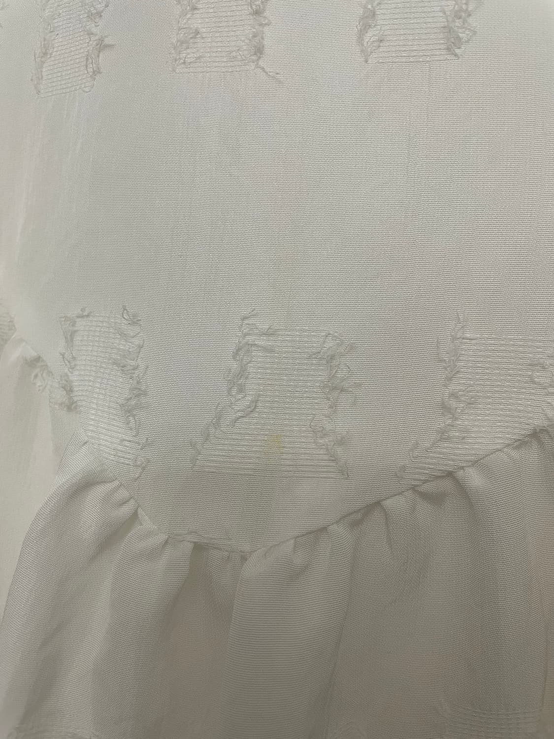 프레클 Freckle 메이드 화이트 러프 롱 드레스 원피스 상품이미지5