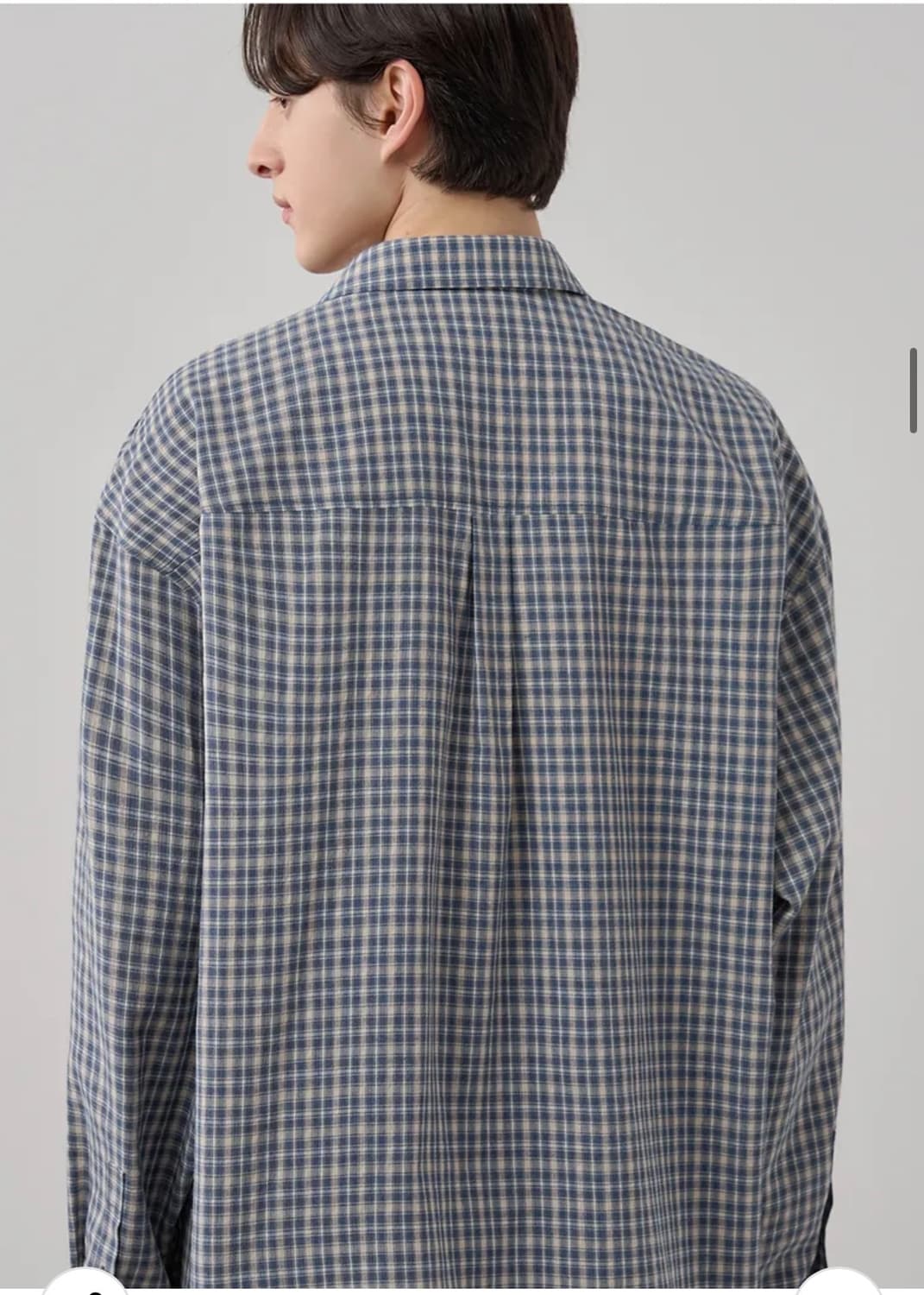 (XL) 드로우핏 해밀턴 미니멀 체크 셔츠 [BLUE] 판매 상품이미지7